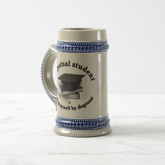 perpetual student 2 stein bierpul (Voorkant links)