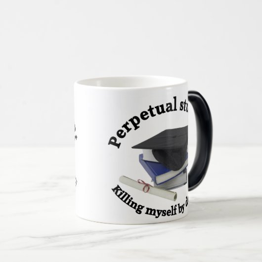 perpetual student 2 thermisch morphing mok (Voorkant rechts)