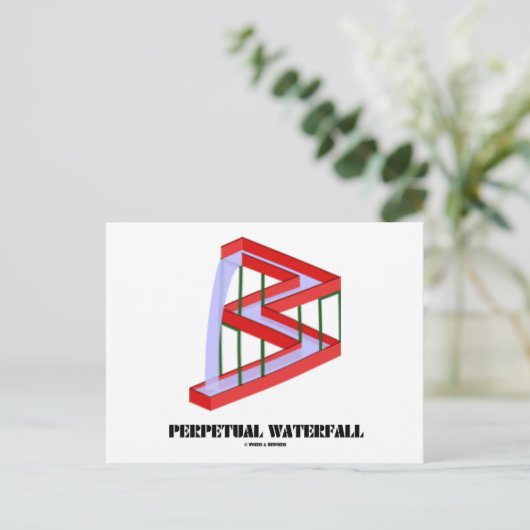 Perpetual Waterfall (optische illusie) Briefkaart (Staand voorkant)