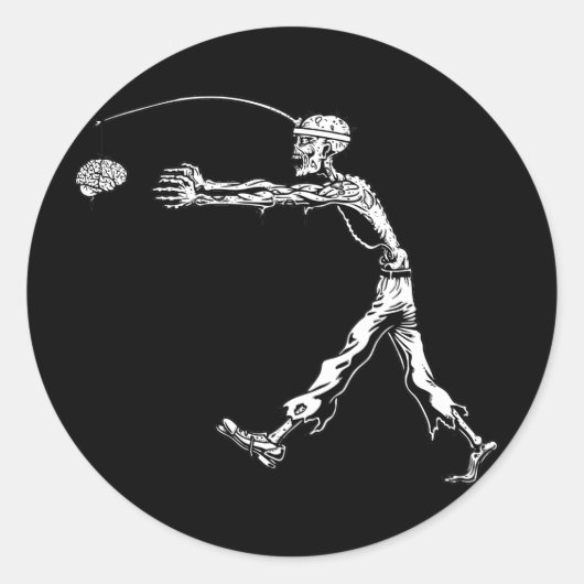 Perpetual Zombie Ronde Sticker (Voorkant)