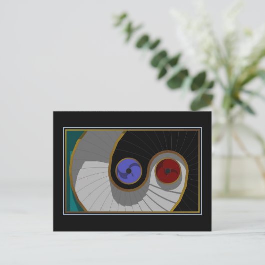 Perpetuele beweging briefkaart (Staand voorkant)