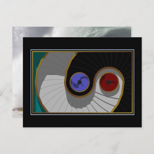 Perpetuele beweging briefkaart (Voorkant / Achterkant)