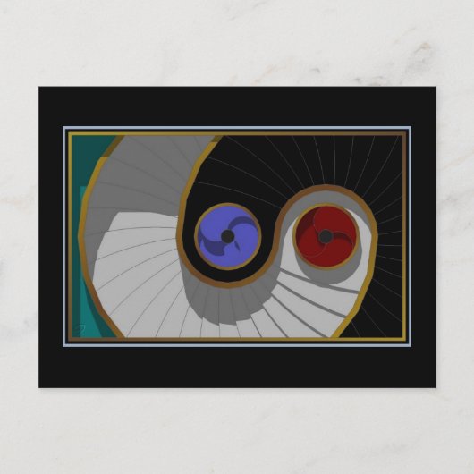 Perpetuele beweging briefkaart (Voorkant)