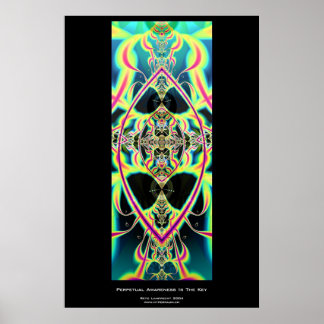 Perpetuele bewustwording is de sleutel poster