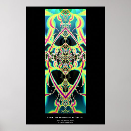 Perpetuele bewustwording is de sleutel poster (Voorkant)