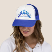 Perpetuele "Casual koningin" Blue Crown Fancy Trucker Pet (In situ)