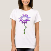Perpetuele Paarse bloem T-shirt (Voorkant)