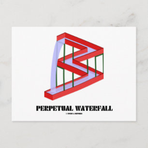 Perpetuele waterval (optische illusie) briefkaart