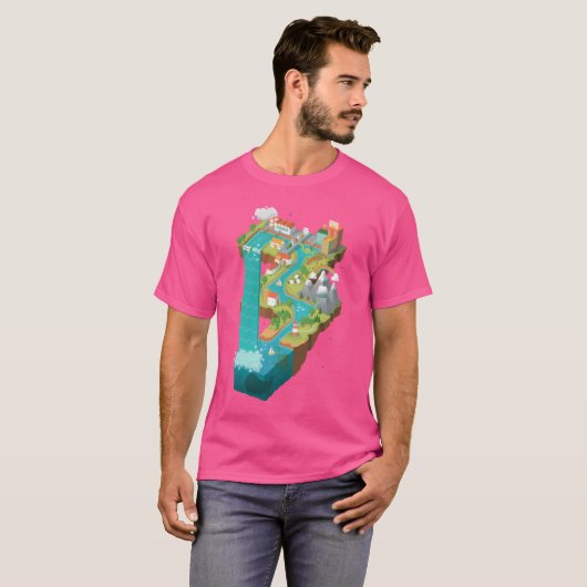 Perpetuele wereld t-shirt (Voorkant volledig)