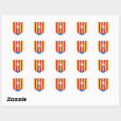 Perpignan Coat of Arms Ronde Sticker (Vel)