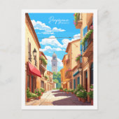 Perpignan Frankrijk vintage reisplaats illustratie Briefkaart (Voorkant)