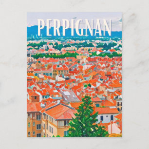 Perpignan Photo Vintage Briefkaart
