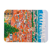 Perpignan Photo Vintage Magneet (Horizontaal)