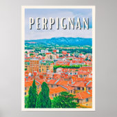 Perpignan Photo Vintage Poster (Voorkant)