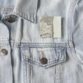 Perpignan Vierkante Button 5,1 Cm (In situ)