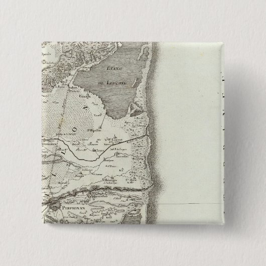 Perpignan Vierkante Button 5,1 Cm (Voorkant)