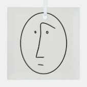 PERPLEXED Glass-Ornament Glas Ornament (Achterkant)