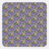 Perpule Passion Vierkante Sticker (Voorkant)