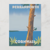 Perranporth Cornwall reisposter Briefkaart (Voorkant)