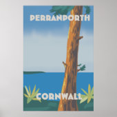 Perranporth Cornwall reisposter Poster (Voorkant)