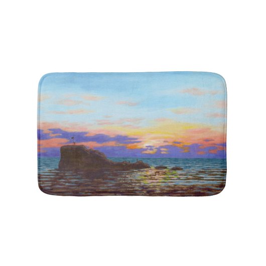 Perranporth strand zonsondergang badmat (Voorkant)