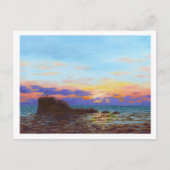 Perranporth strand zonsondergang briefkaart (Voorkant)