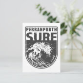 Perranporth Surf Club England Emblem Briefkaart (Staand voorkant)