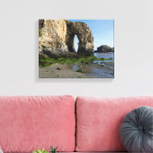 Perranporth Zee Cornwall Coast England Canvas Afdruk (Insitu (Woonkamer))