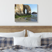 Perranporth Zee Cornwall Coast England Canvas Afdruk (Insitu (Slaapkamer))