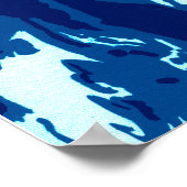 Perrie Blue Pop Art Poster (Hoek)