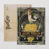 Perrier Champagne Briefkaart (Voorkant / Achterkant)