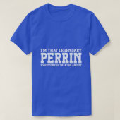 Perrin Achternaam Grappig Team Familienaam Perrin T-shirt (Design voorkant)