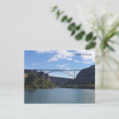 Perrine bridge en de Snake River - Twin Herfst Briefkaart (Staand voorkant)