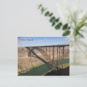 Perrine bridge en de Snake River - Twin Herfst Briefkaart (Staand voorkant)