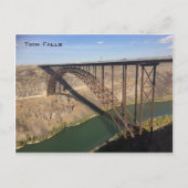 Perrine bridge en de Snake River - Twin Herfst Briefkaart (Voorkant)