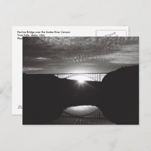 Perrine Bridge over de Snake River Canyon Briefkaart (Voorkant / Achterkant)