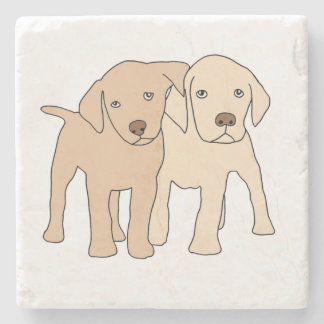 Perritos Labrador Cachorros por RetroCharms Stenen Onderzetter