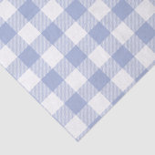 Perriwinkle Blue Buffalo Check Pattern Tissuepapier (Detail)