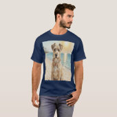 Perro con collar de caracolas  t-shirt (Voorkant volledig)