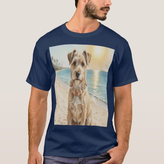 Perro con collar de caracolas  t-shirt (Voorkant)