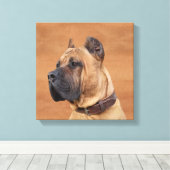 Perro de Presa Canario - Dogo Canario Canvas Afdruk (Insitu (Houten vloer))