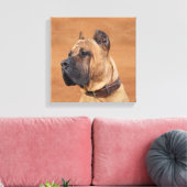 Perro de Presa Canario - Dogo Canario Canvas Afdruk (Insitu (Woonkamer))