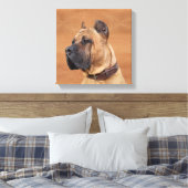 Perro de Presa Canario - Dogo Canario Canvas Afdruk (Insitu (Slaapkamer))
