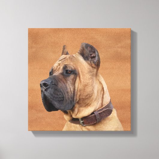 Perro de Presa Canario - Dogo Canario Canvas Afdruk (Voorkant)