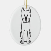 Perro de Presa Canario Keramisch Ornament (Rechts)