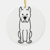 Perro de Presa Canario Keramisch Ornament (Voorkant)