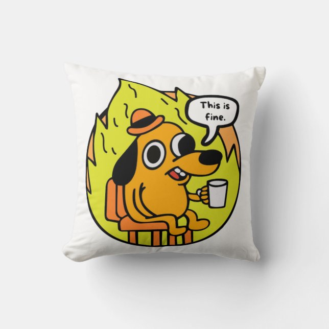 Perro en llamas kussen (Voorkant)