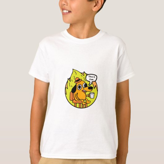 Perro en llamas t-shirt (Voorkant)