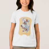 Perro Feliz Tri-Blend Shirt (Voorkant)