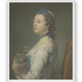 Perronneau: Magdaleine Pinceloup de la Grange Sticker